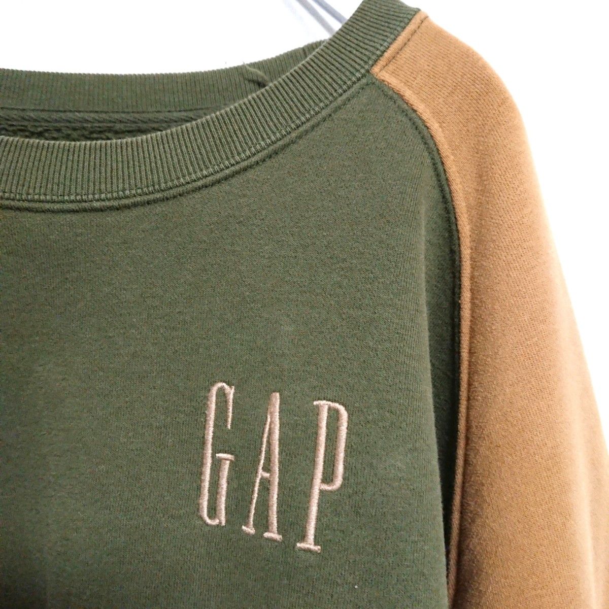 格安SALEスタート！ GAP ギャップ 裏起毛スウェットトレーナー ベージュ XL