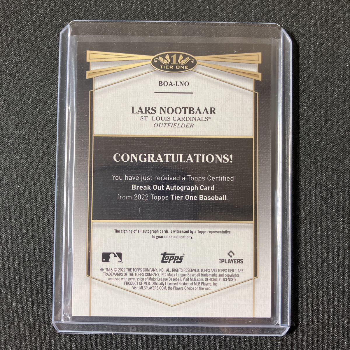89%OFF!】 LARS NOOTBAAR 2022 TOPPS RC 直筆 サイン カード revecap.com