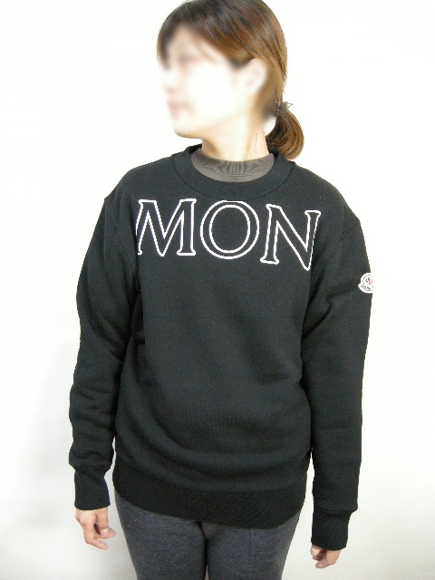 サイズL (ゆったりめ)■新品 本物保証■モンクレール/SWEATSHIRT/スウェットシャツ/スエット/トレーナー/レディース/MONCLER/ブラック/黒_画像5