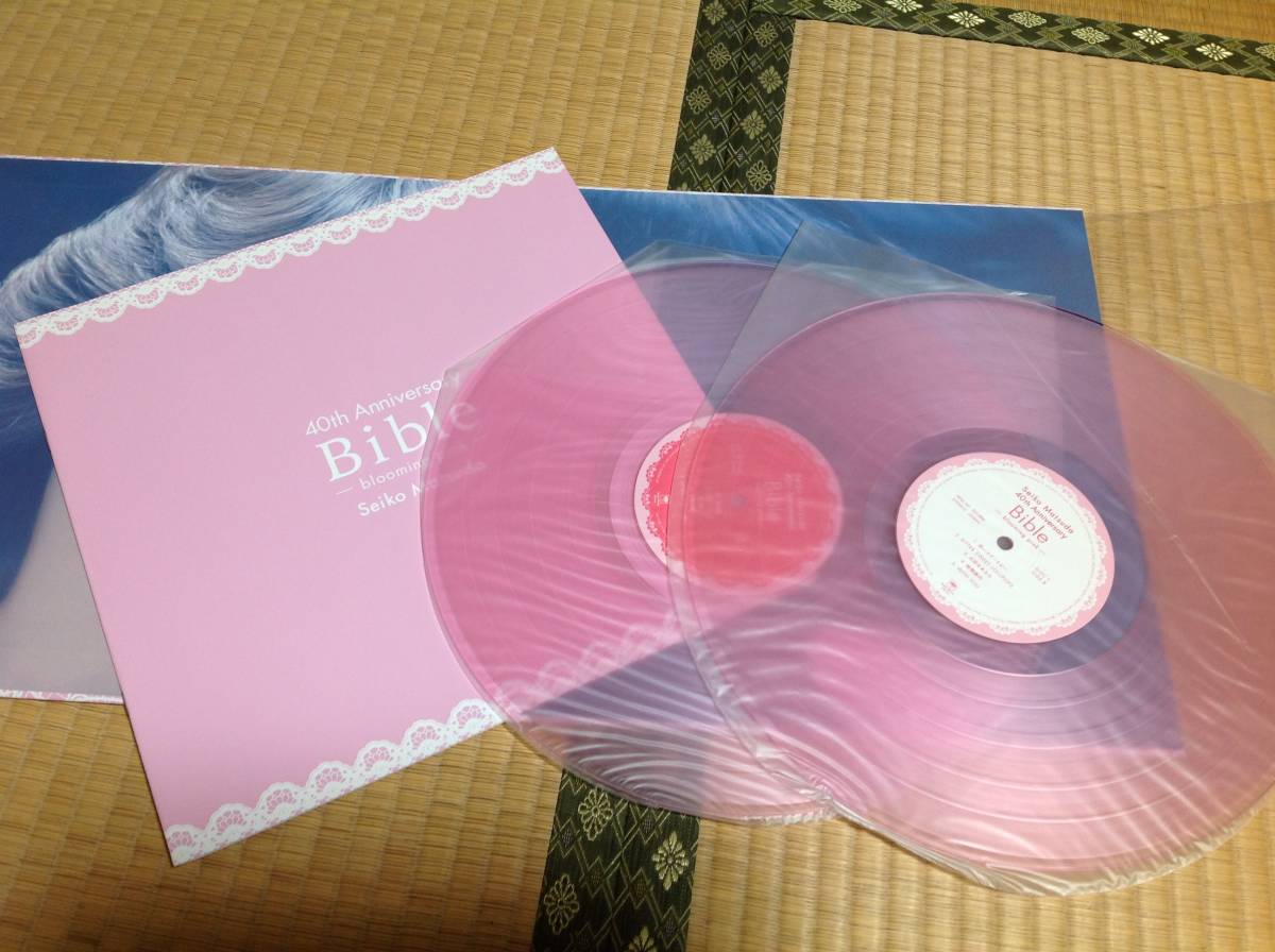 松田聖子 Seiko Matsuda 40th Anniversary Bible blooming pink 完全生産限定盤 アナログ盤 レコード