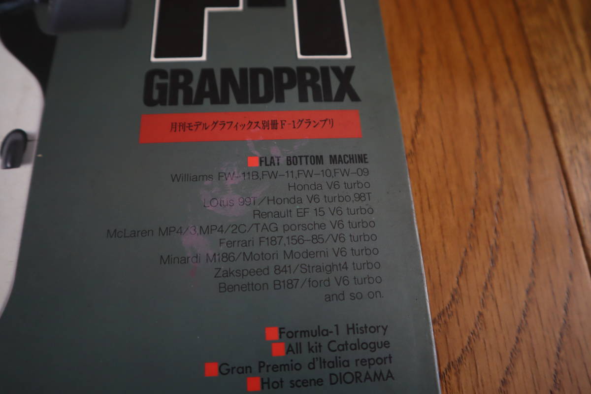 月刊モデルグラフィックス別冊　F-1グランプリ　昭和62年発行_画像4