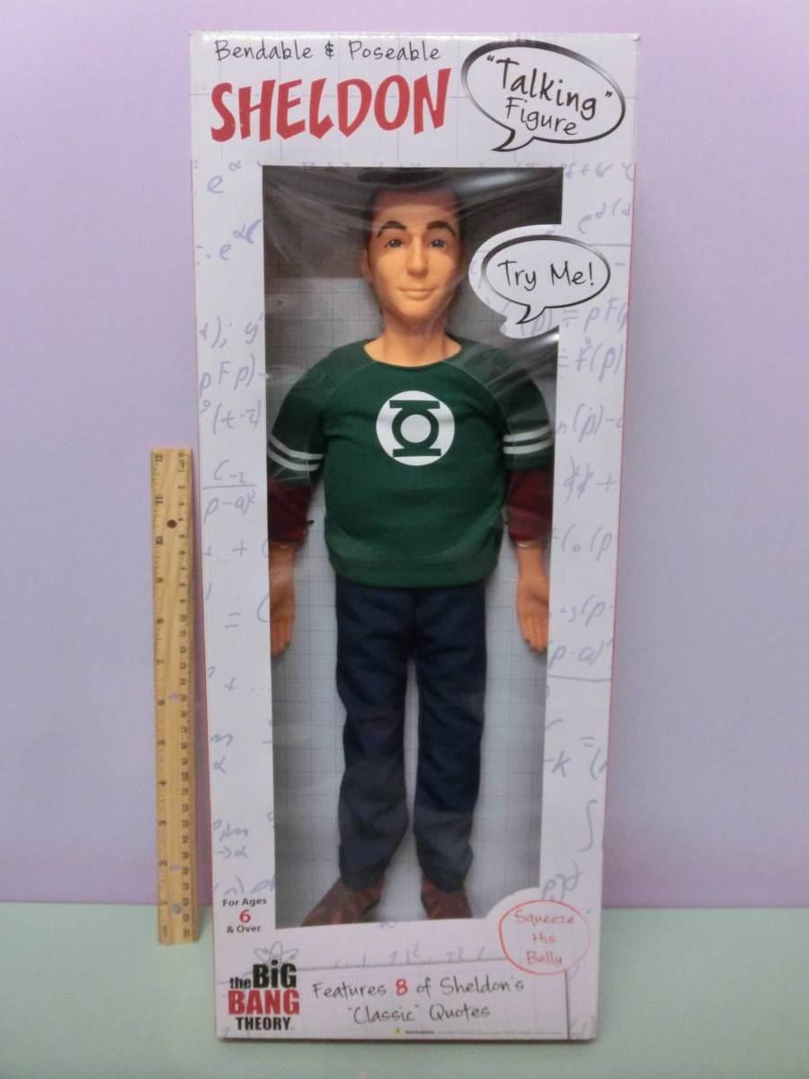 海外ドラマ ビッグバン セオリー◆シェルドン・クーパー 特大トーキング フィギュア人形 42㎝ the BIG BANG THEORY Figureジム・パーソンズ