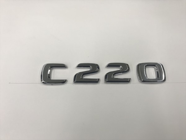  оригинальный такой же вид неоригинальный /C220/ задний / эмблема / Benz / объем двигателя / комплектация /C Class /AMG/W202/W203/W204/W205/ хром / металлизированный 