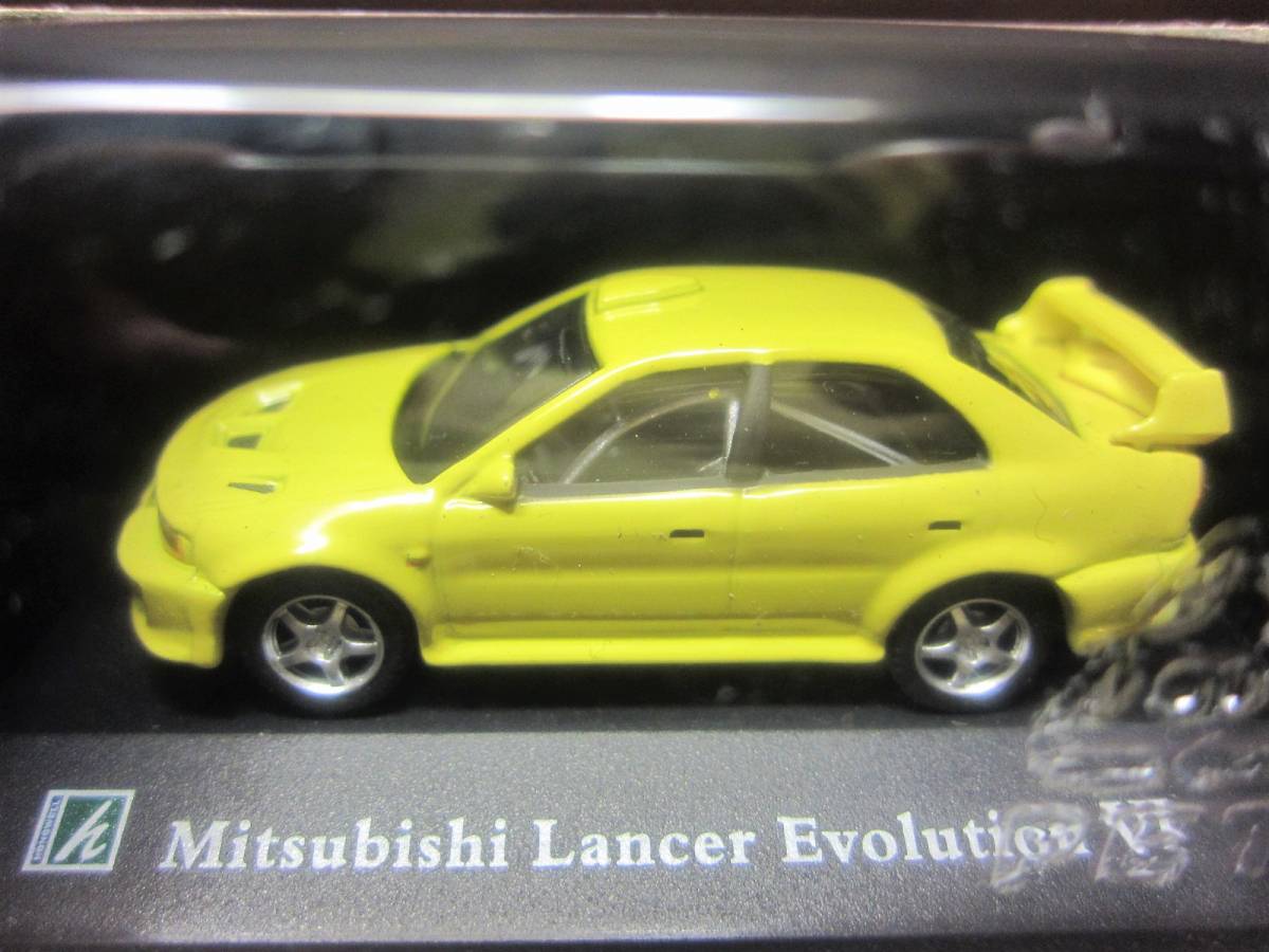  Hongwell *Mitsubishi Lancer Evolution Ⅳ желтый *1/72 шкала *HONGWELL