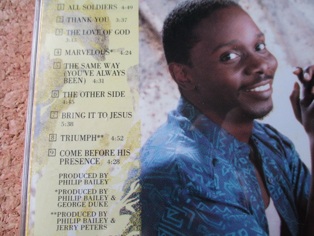 Philip Bailey/Triumph フィリップ・ベイリー 86年 大傑作・大名盤♪貴重な、国内盤♪廃盤♪入手困難♪フィリップ・ベイリー流、ゴスペル♪_画像3