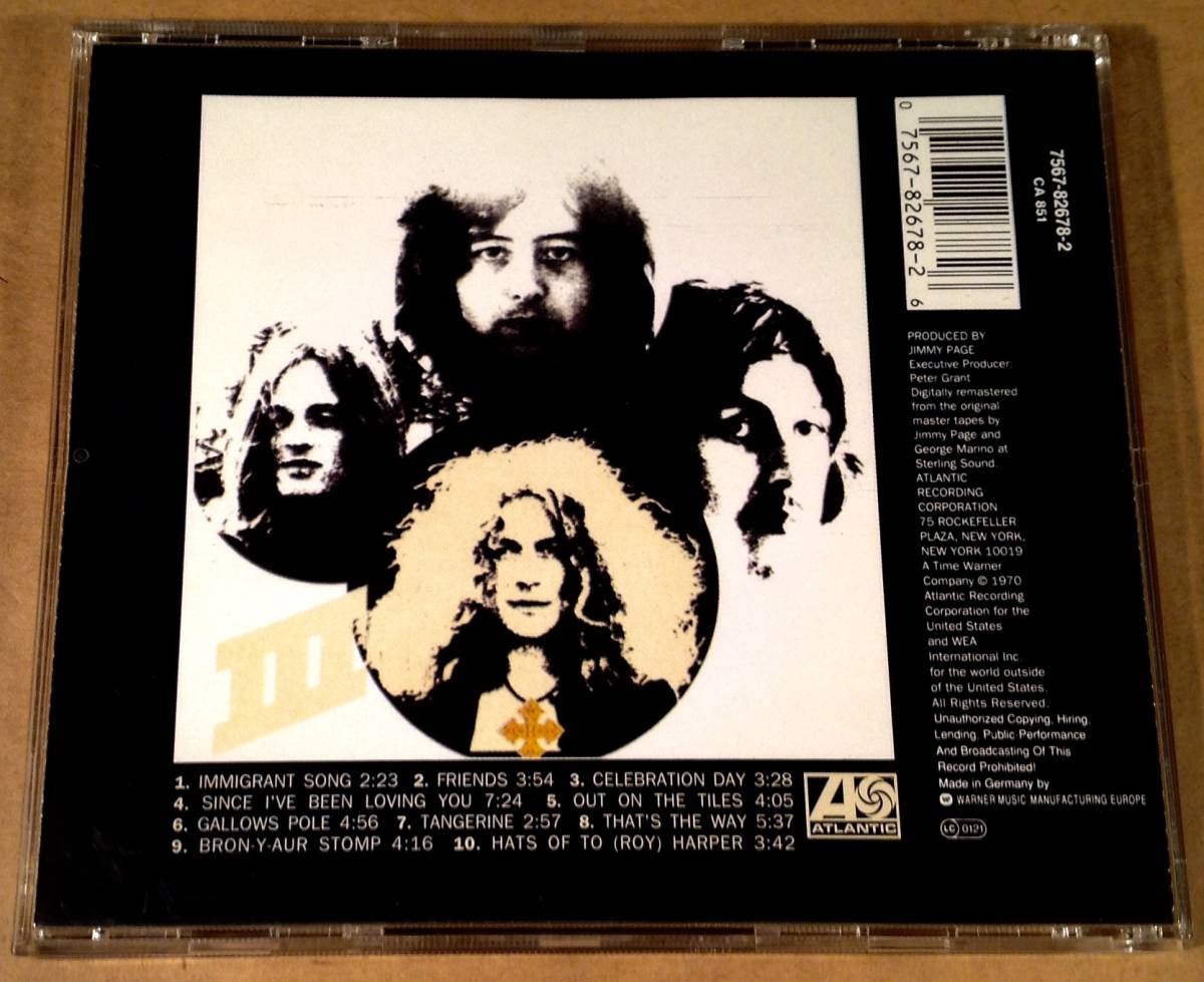 CD(リマスター盤)▲レッド・ツェッペリン Led Zeppelin / |||▲美品！_画像3