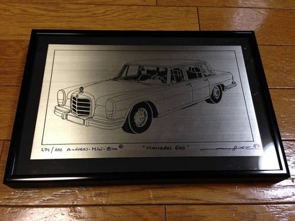 BENZ 600 W100 etching . serial limited number goods 