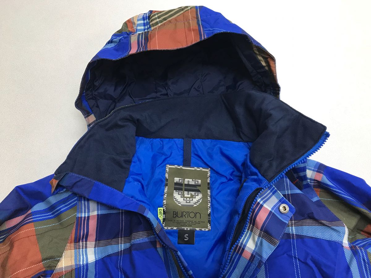 ★ＢＵＲＴＯＮ★新品★DRY RIDE 2L★M★バートン★DWRフィニッシュコーティングの耐磨耗素材★3M THINSULATE★防水・透湿★青チェック2-2_画像3