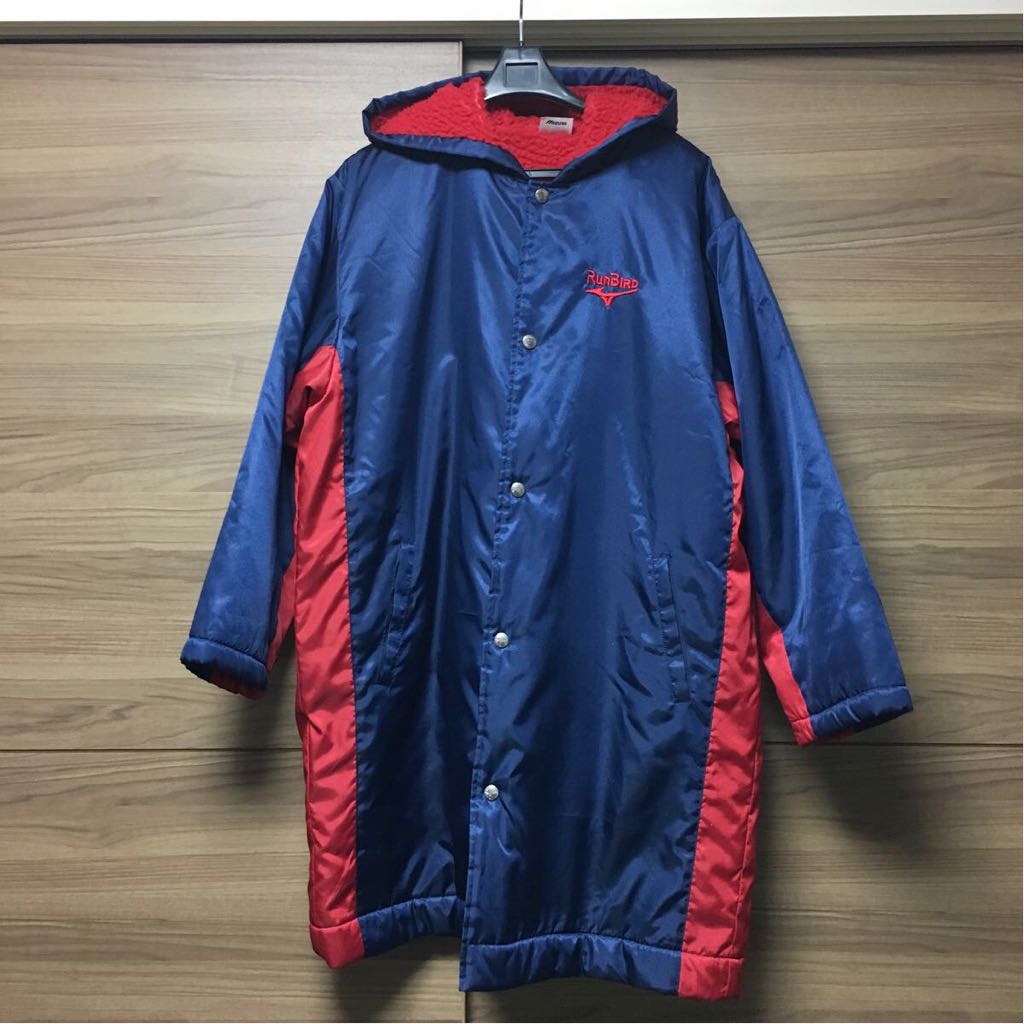 [ beautiful goods ]MIZUNO Mizuno reverse side boa bench coat navy / red 160