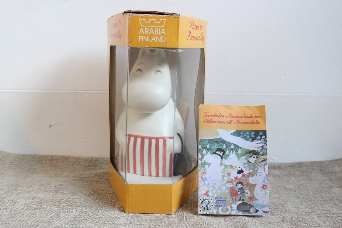 新品90年代ARABIAアラビアMOOMINムーミンママ フィギュア大 トーベ・ヤンソン 北欧ヴィンテージFINLANDフィンランド人形フィギュリン高16.5_画像1