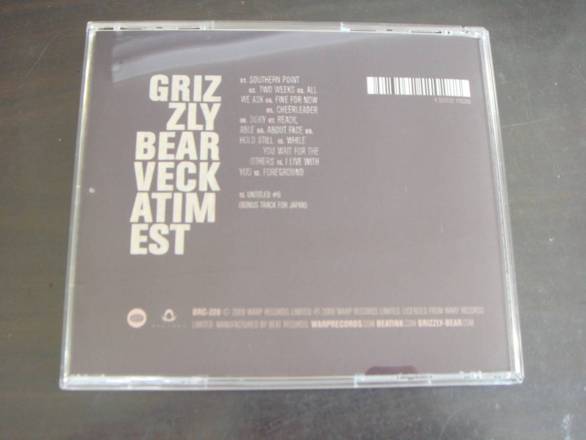 CD　GRIZZLY　BEAR/VECKATIMEST　グリズリー・ベア/ヴェッカーティメスト_画像3