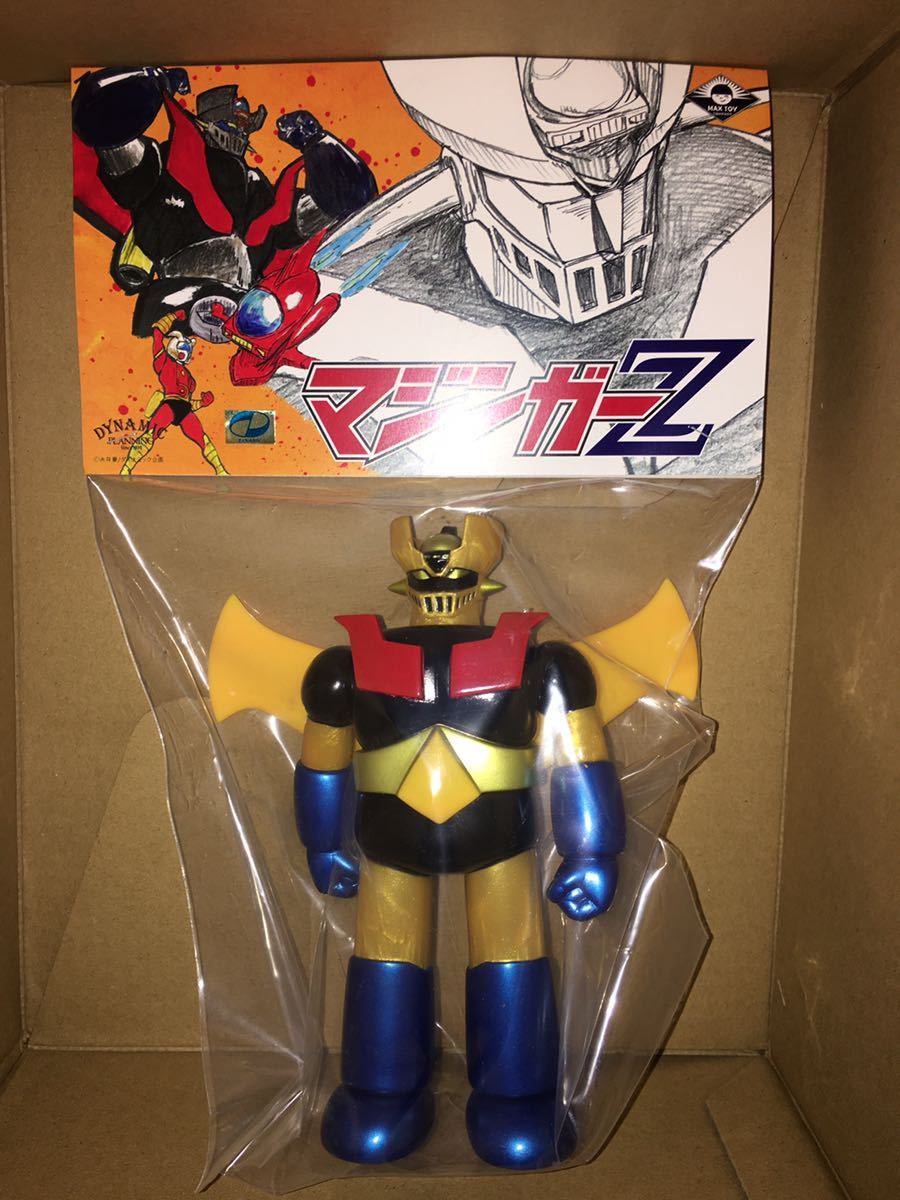 MAXTOY マジンガーZ ジェットスクランダー付き ゴールドメタリック Mazinger Z max toy 永井豪 ソフビ sofvi マックストイ　新品未開封_画像1