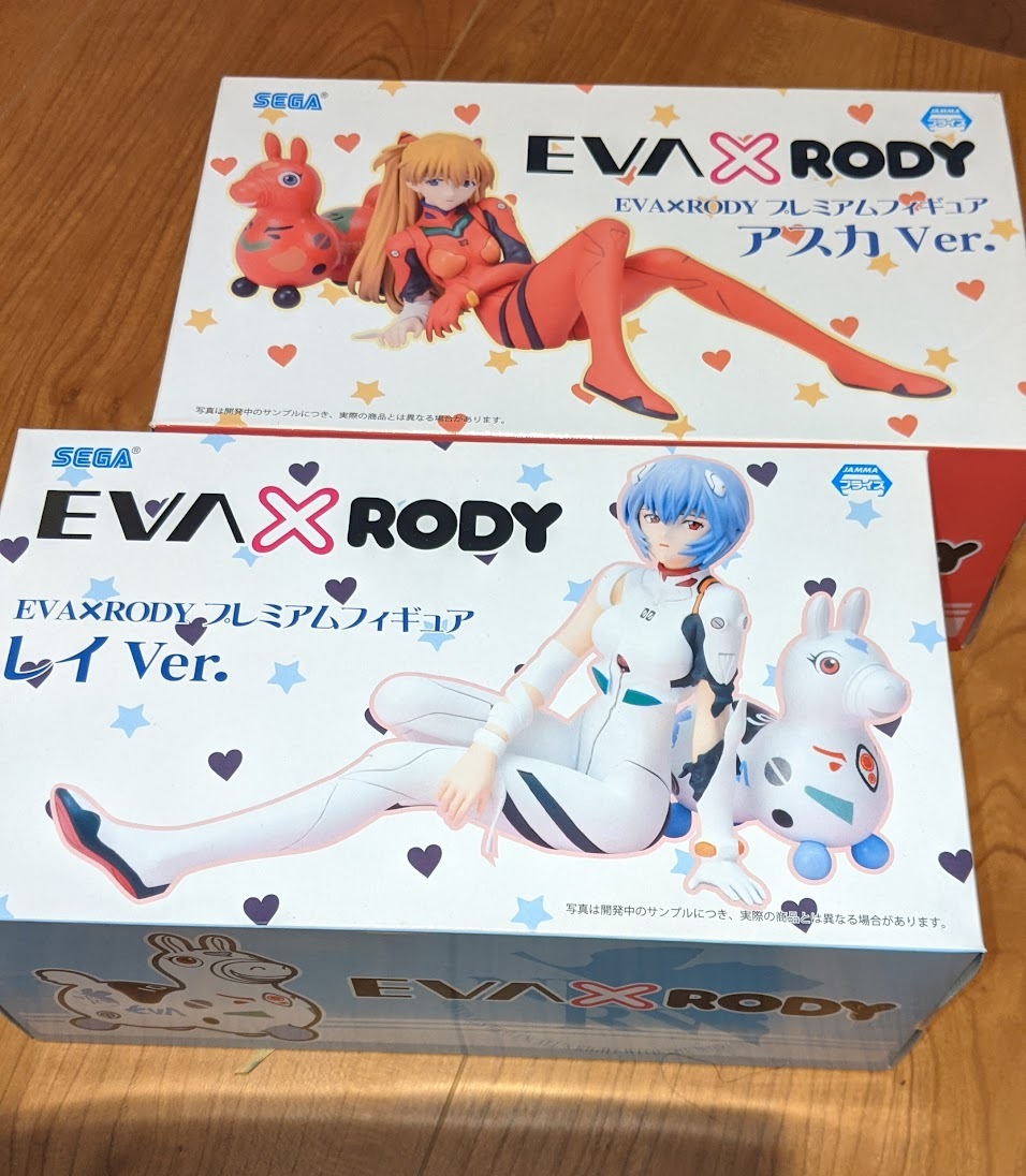 セガ製 エヴァンゲリオン EVA×RODY プレミアムフィギュア 綾波レイ 惣流・アスカ・ラングレー PMフィギュア