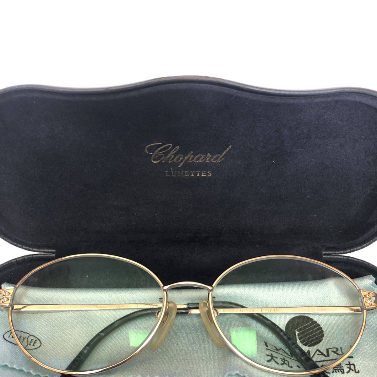 [ Chopard ] genuine article glasses lady's times entering glasses case attaching Cross attaching secondhand goods -117 nationwide equal postage 870 jpy 