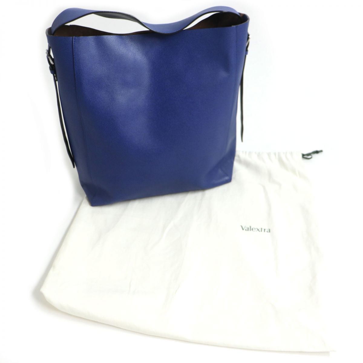 美品▽定価346500円 Valextra ヴァレクストラ サッカ レザー