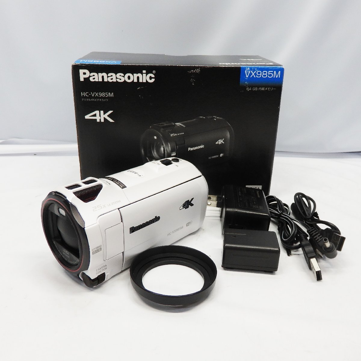 ヤフオク! - 1円～Panasonic 4Kビデオカメラ HC-VX98...