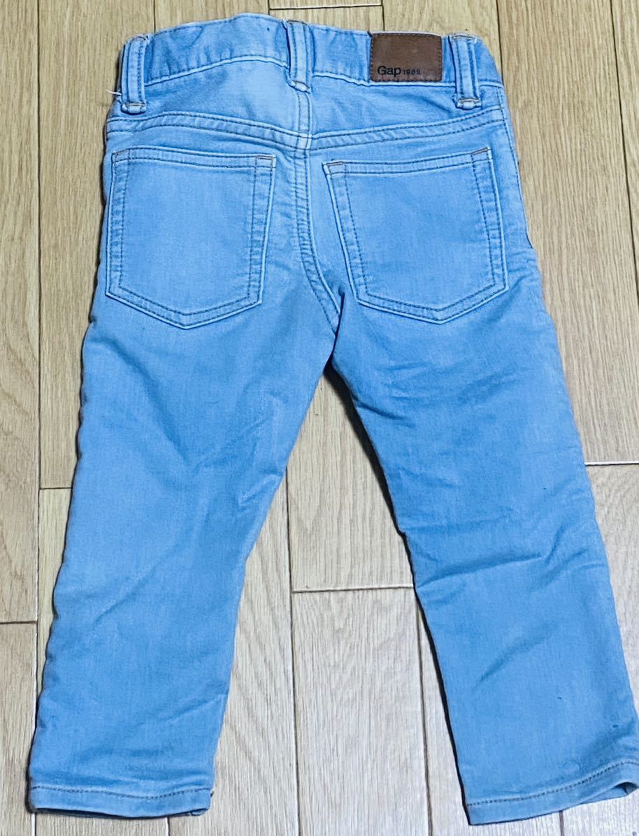  baby Gap slim type chinos blue 90(2 -years old ) man woman OK