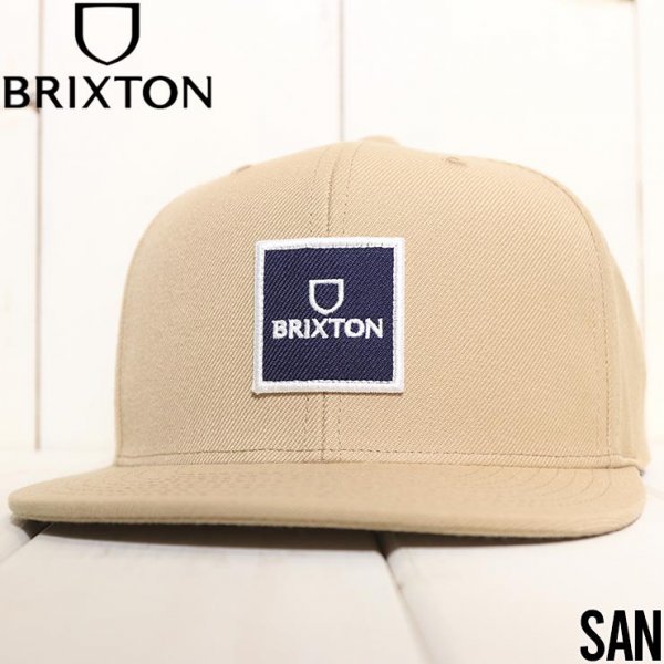 スナップバックキャップ 帽子 BRIXTON ブリクストン ALPHA SQUARE MP SNAPBACK CAP 11199 SAN_画像1