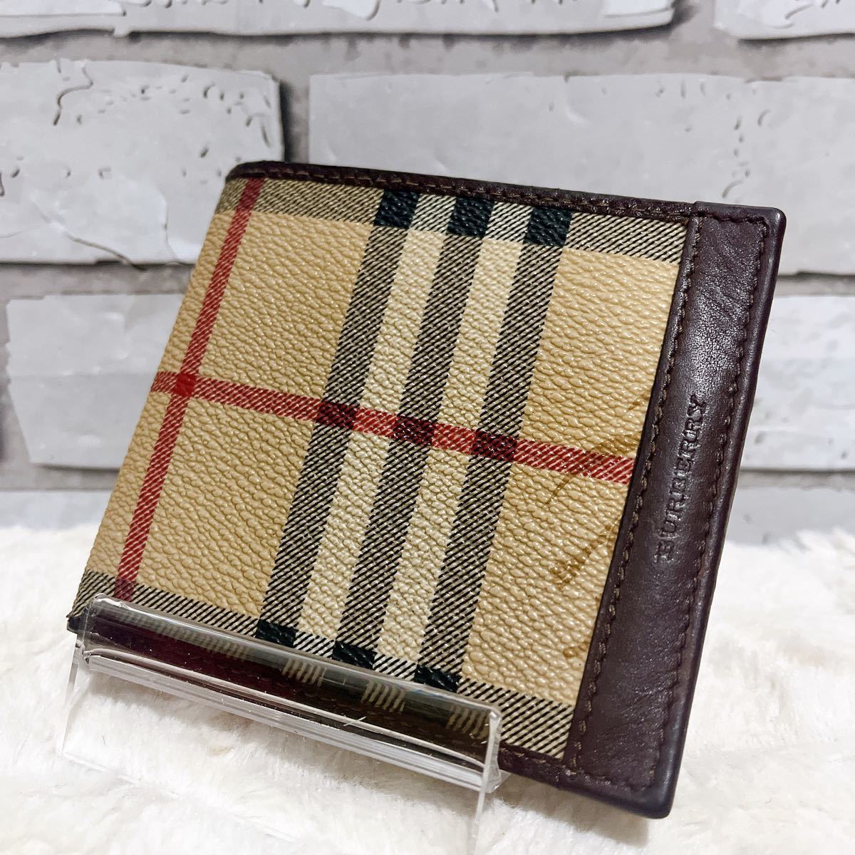 BURBERRY バーバリー 財布 二つ折りノバチェック 小銭入れ カードケース 折り財布 札入れ コインケース