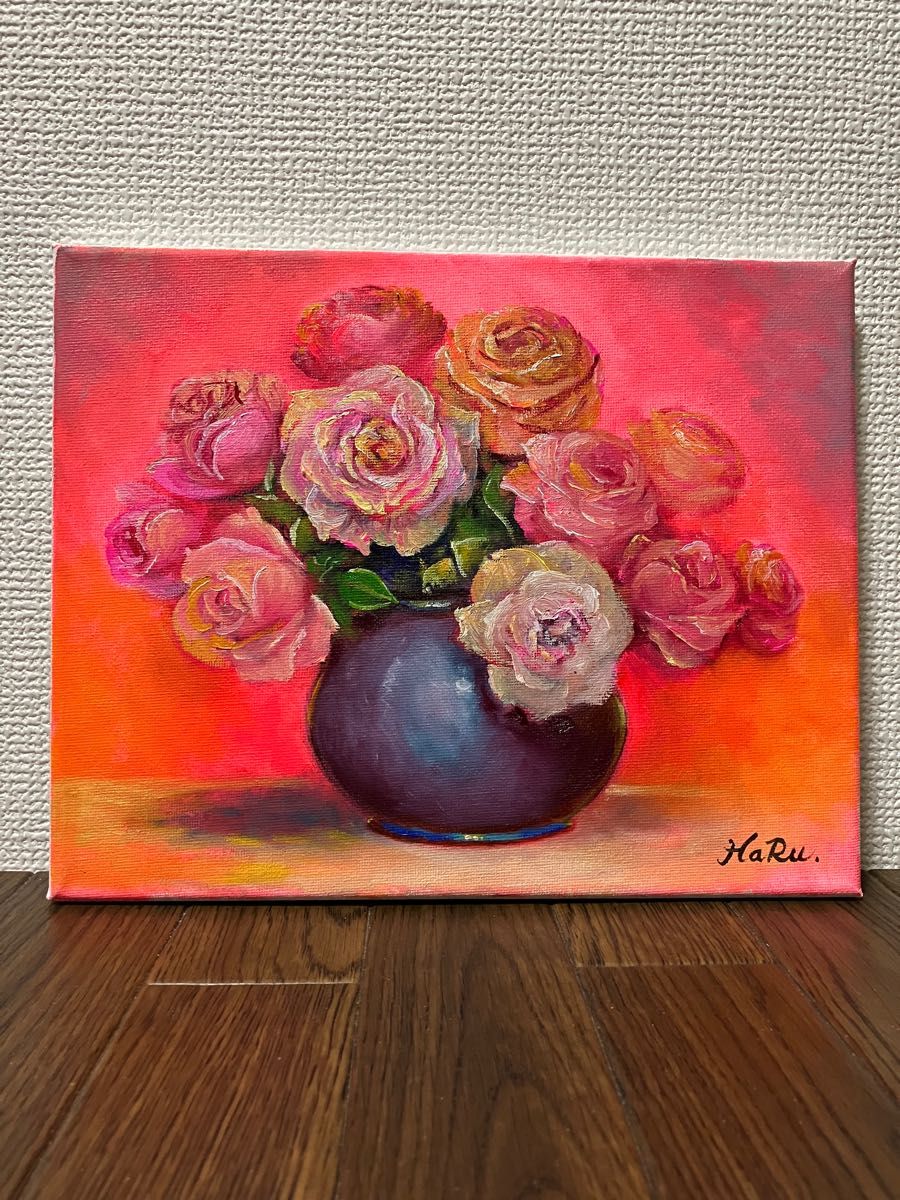 HaRu 花 バラ 1点物 真作 原画 絵画 油絵|Yahoo!フリマ(旧 HaRu 花 バラ 1点物 真作 原画 絵画 油絵|Yahoo!フリマ(旧