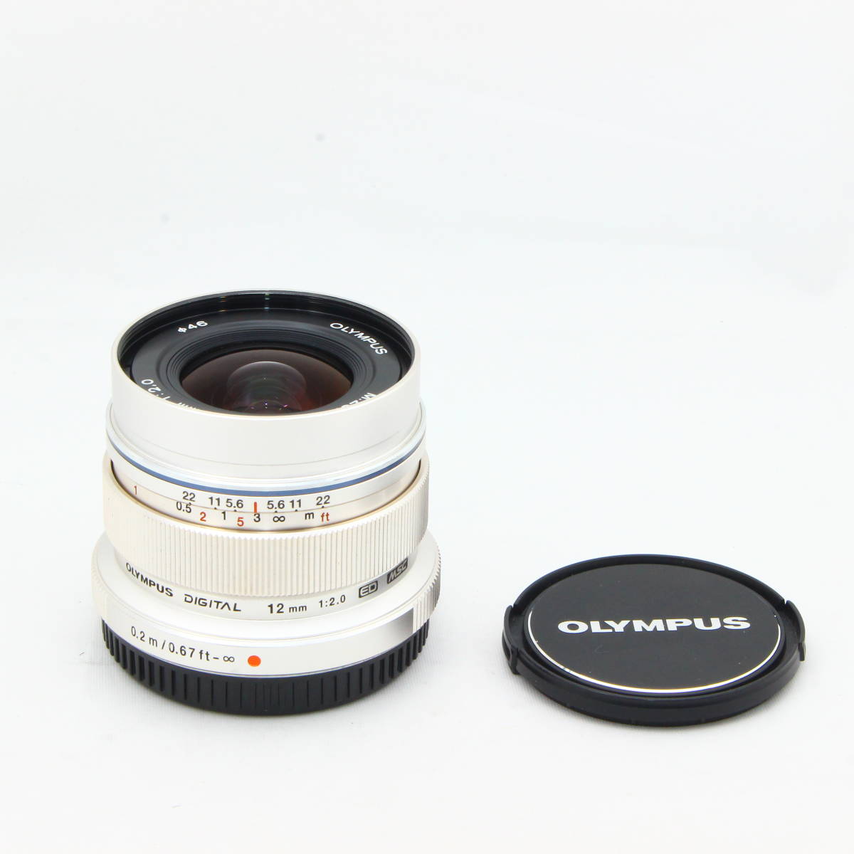 OLYMPUS 単焦点レンズ M.ZUIKO DIGITAL ED 12mm F2.0 シルバー #2302011