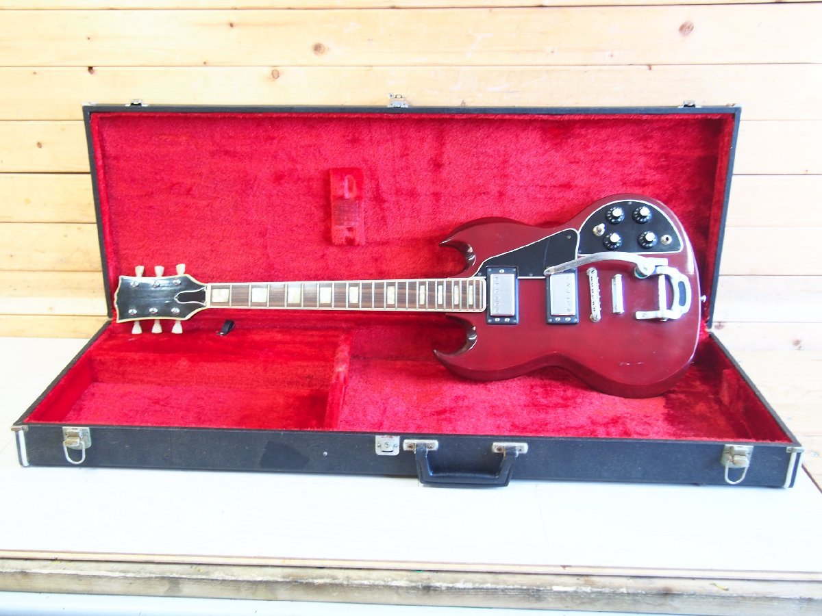 ヤフオク! - □【2Y】 メーカー不明 エレキギター 型番不明 SGタイ...