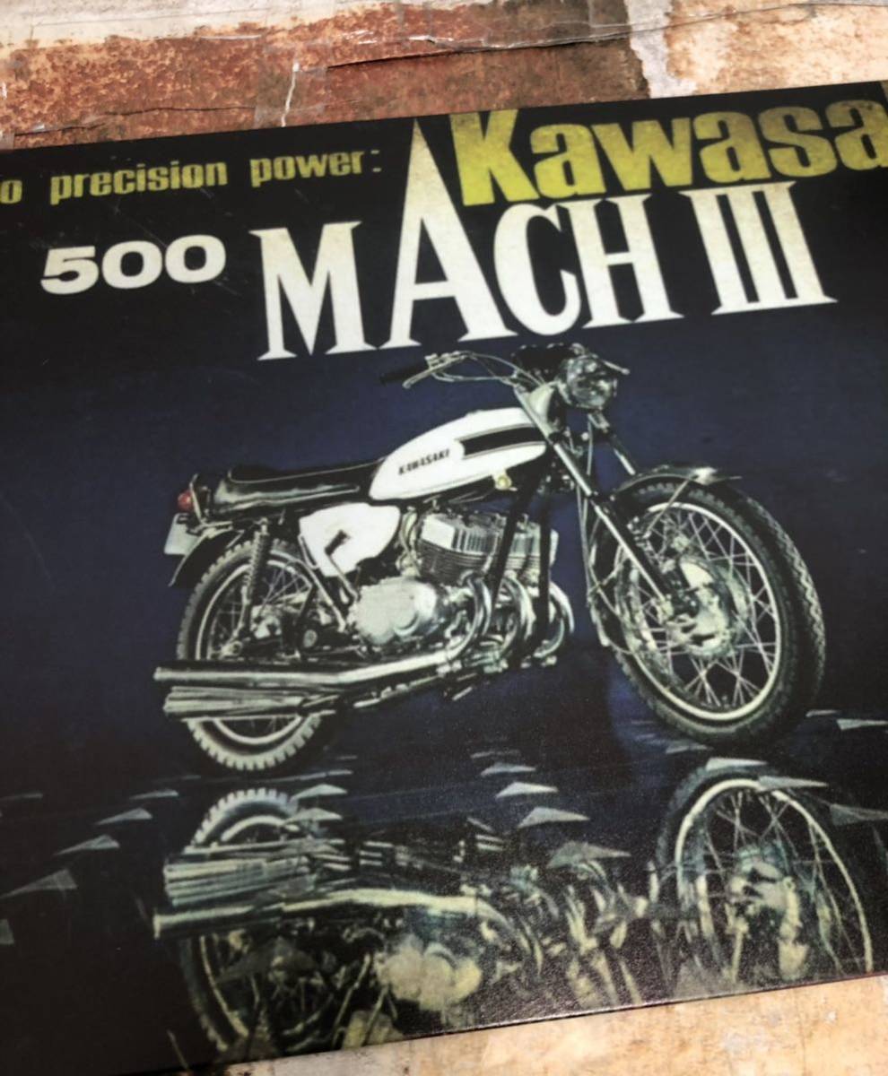 Kawasaki マッハ 500 SS 【17】ヴィンテージ加工　旧車　マッパ 　昭和レトロ　エグリタンク_画像2