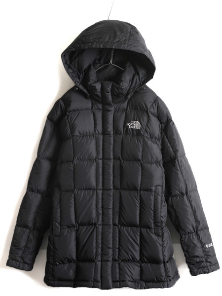 US企画 人気 黒 希少サイズ S ■ ノースフェイス ダウン ハーフ コート ( レディース ) The North Face ジャケット 600フィル キルティング