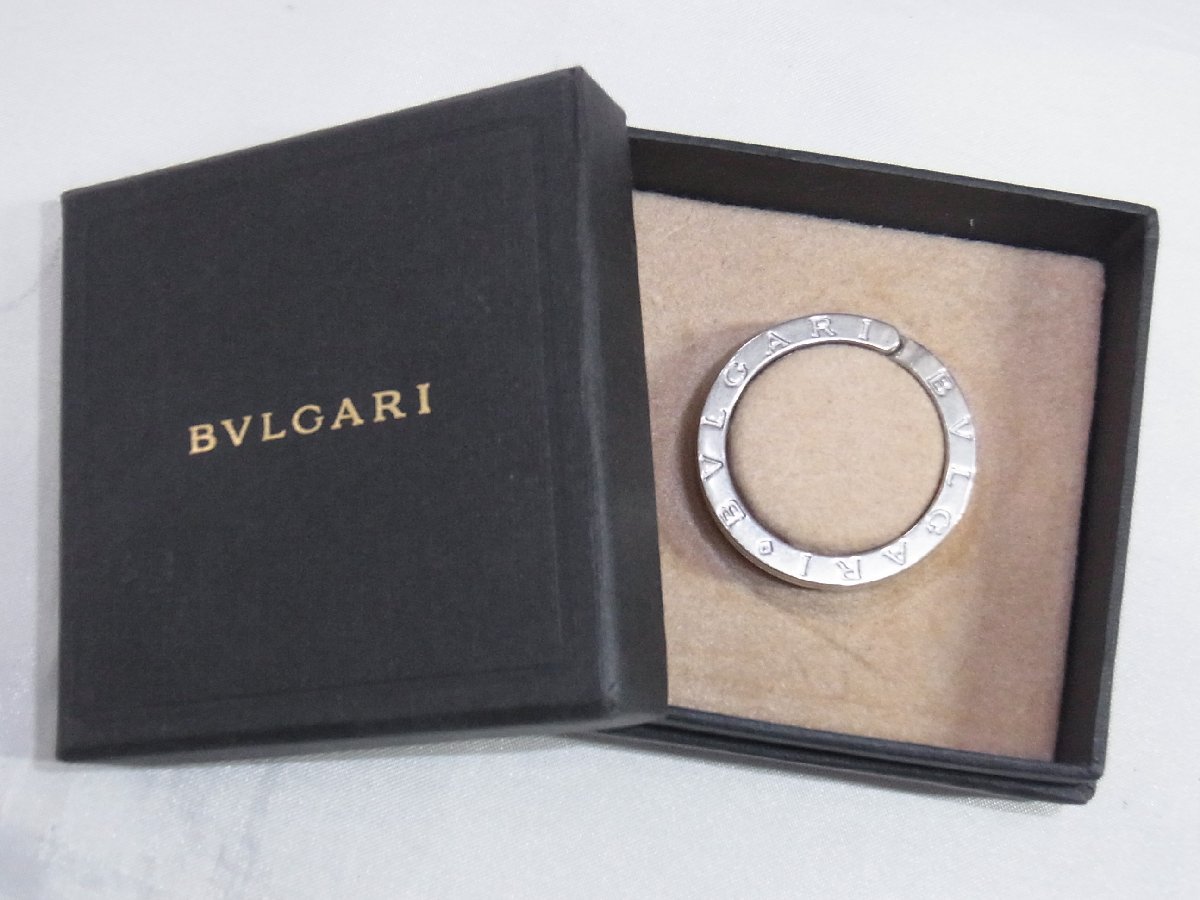 ブルガリ BVLGARI キーリング ブルガリブルガリ シルバー SS 良品_画像1