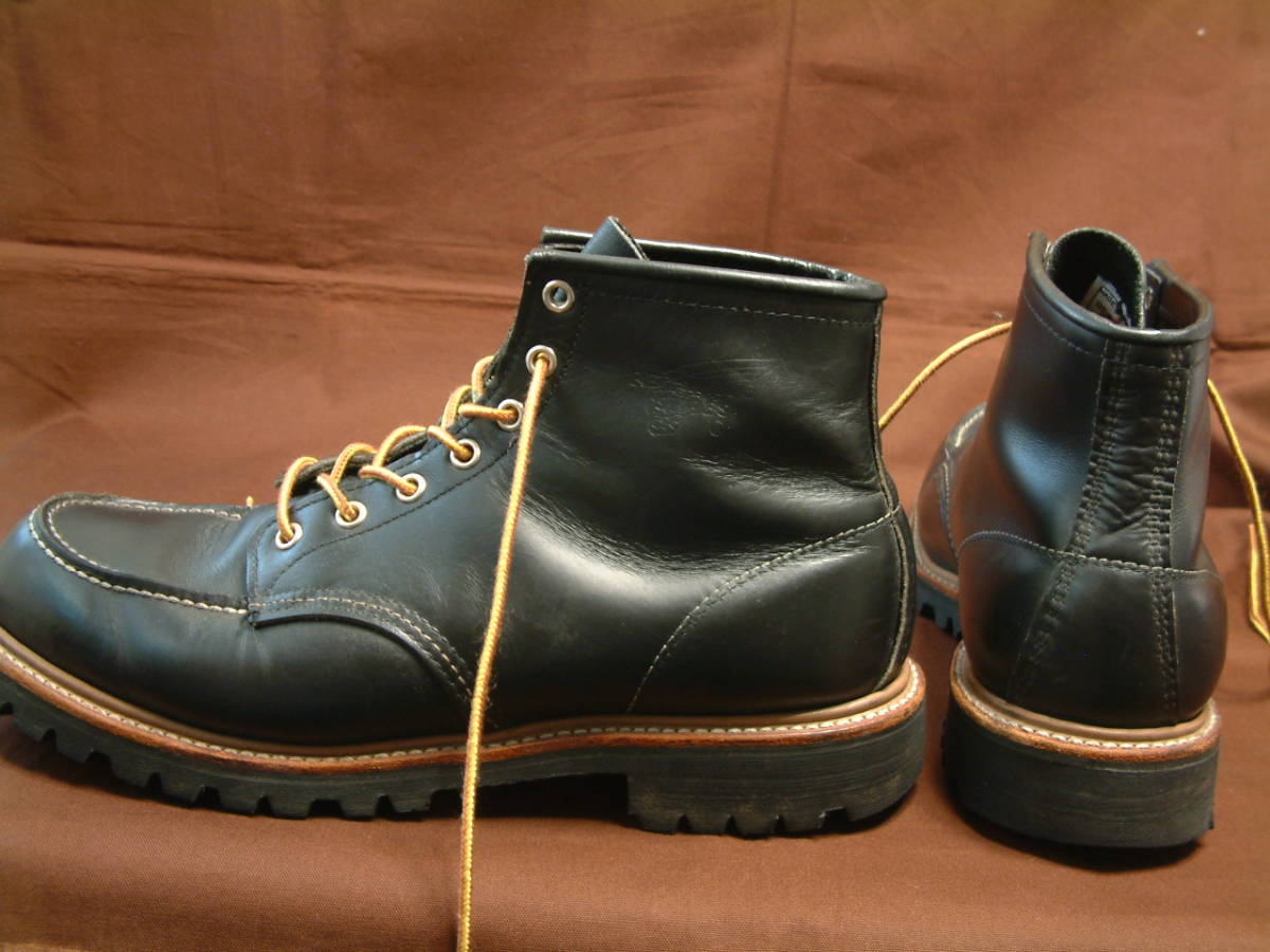 11 1/2B records out of production 2001 year production old embroidery made feather tag 8176 Vibram Red Wing moktu/ inspection 8136 Irish setter 