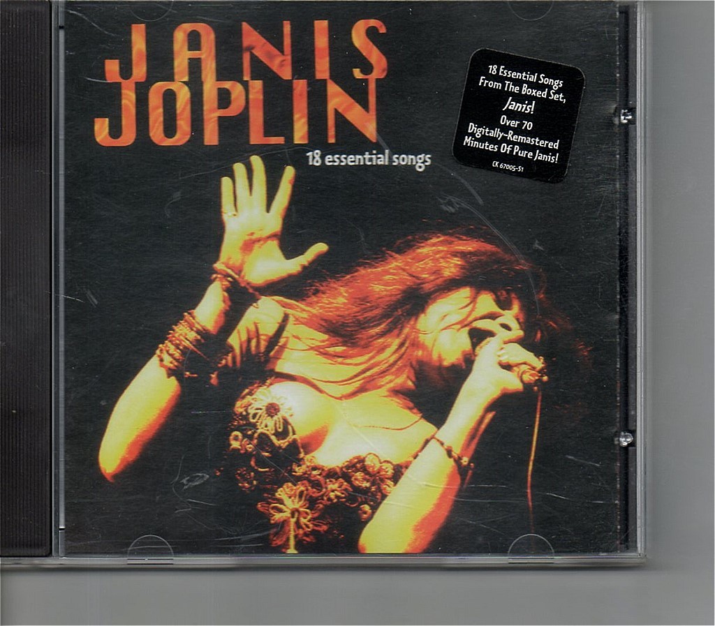 【送料無料】 ジャニス・ジョプリン/Janis Joplin - 18 Essential Songs【超音波洗浄/UV光照射/消磁/etc.】レアテイクを含むベスト_Printed in USA