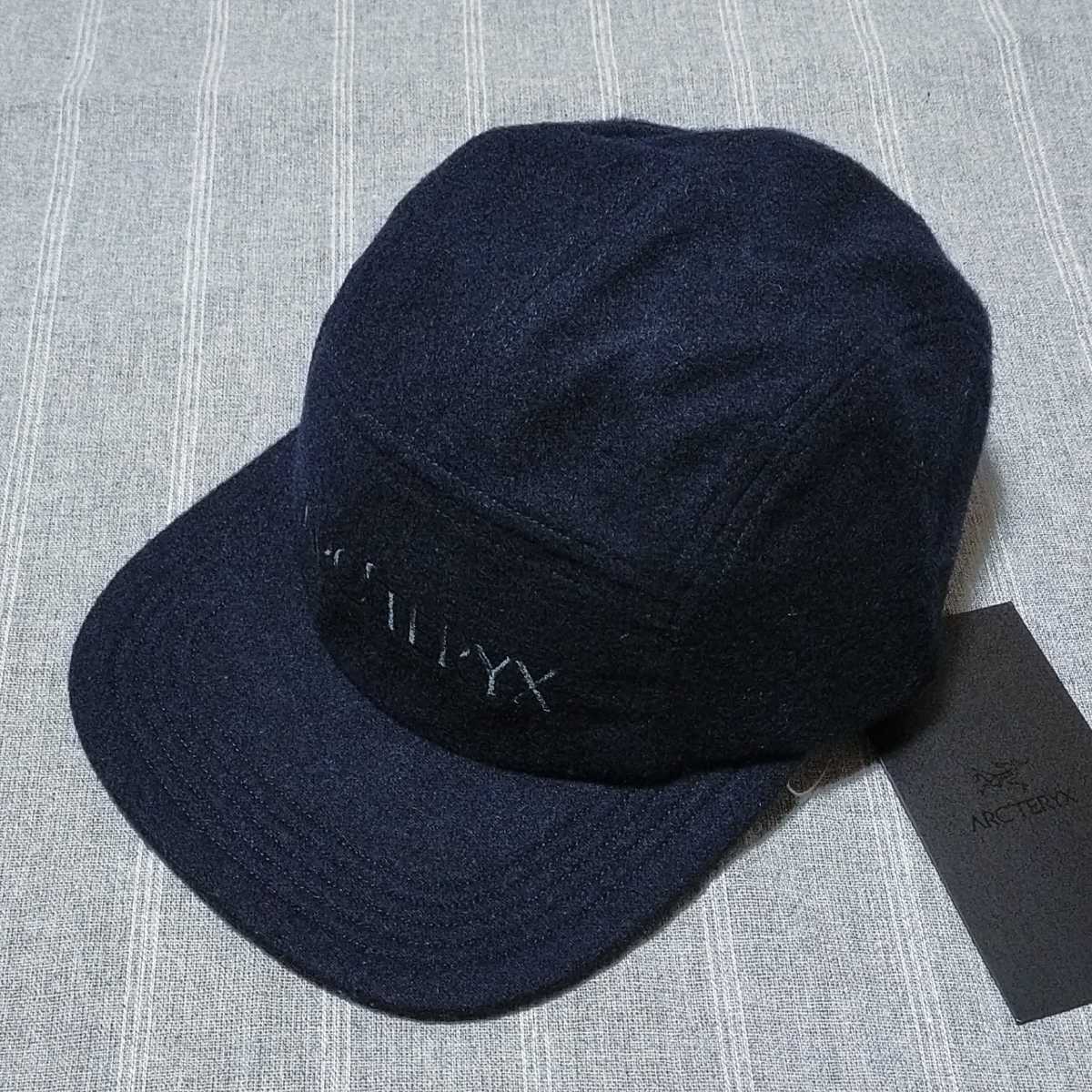 アークテリクス ウールキャップ ネイビー 5panel Wool Hat☆ロゴ