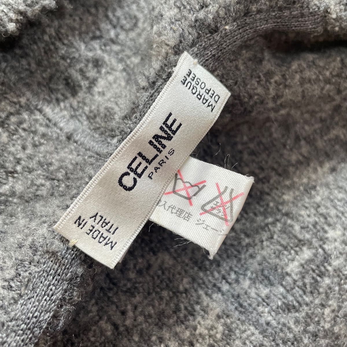 【CELINE】!!!最終処分価格!!!背面ビックロゴ刺繍♪ジップアップパーカー ヴィンテージ 正規品