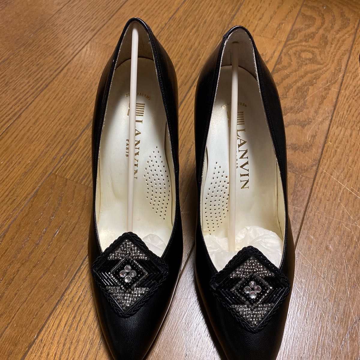 激安!ランバン 新品 未使用 パンプス 9センチヒール サイズ 4.1/2