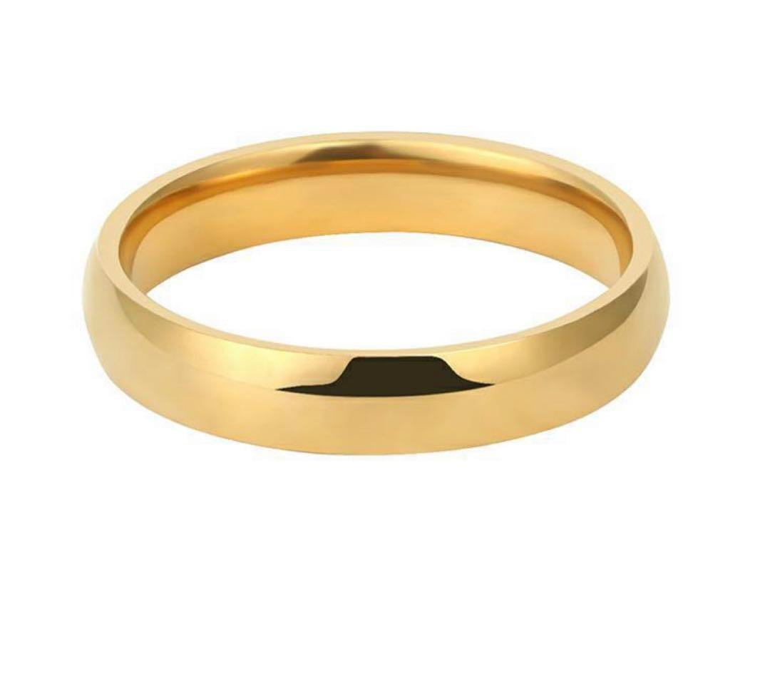 シンプル デザイン リング 指輪 ゴールド 　10号 ユニセックス 新品未使用