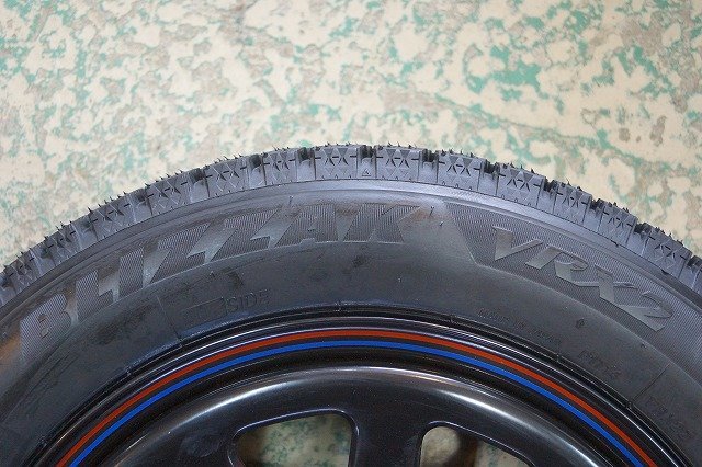 【新品】155/65R14 155/65-14 ブリジストン VRX2 22年【新品 アウトレット】14インチ デイトナブラック 4H100 5J+42 ウェイク タント_画像7