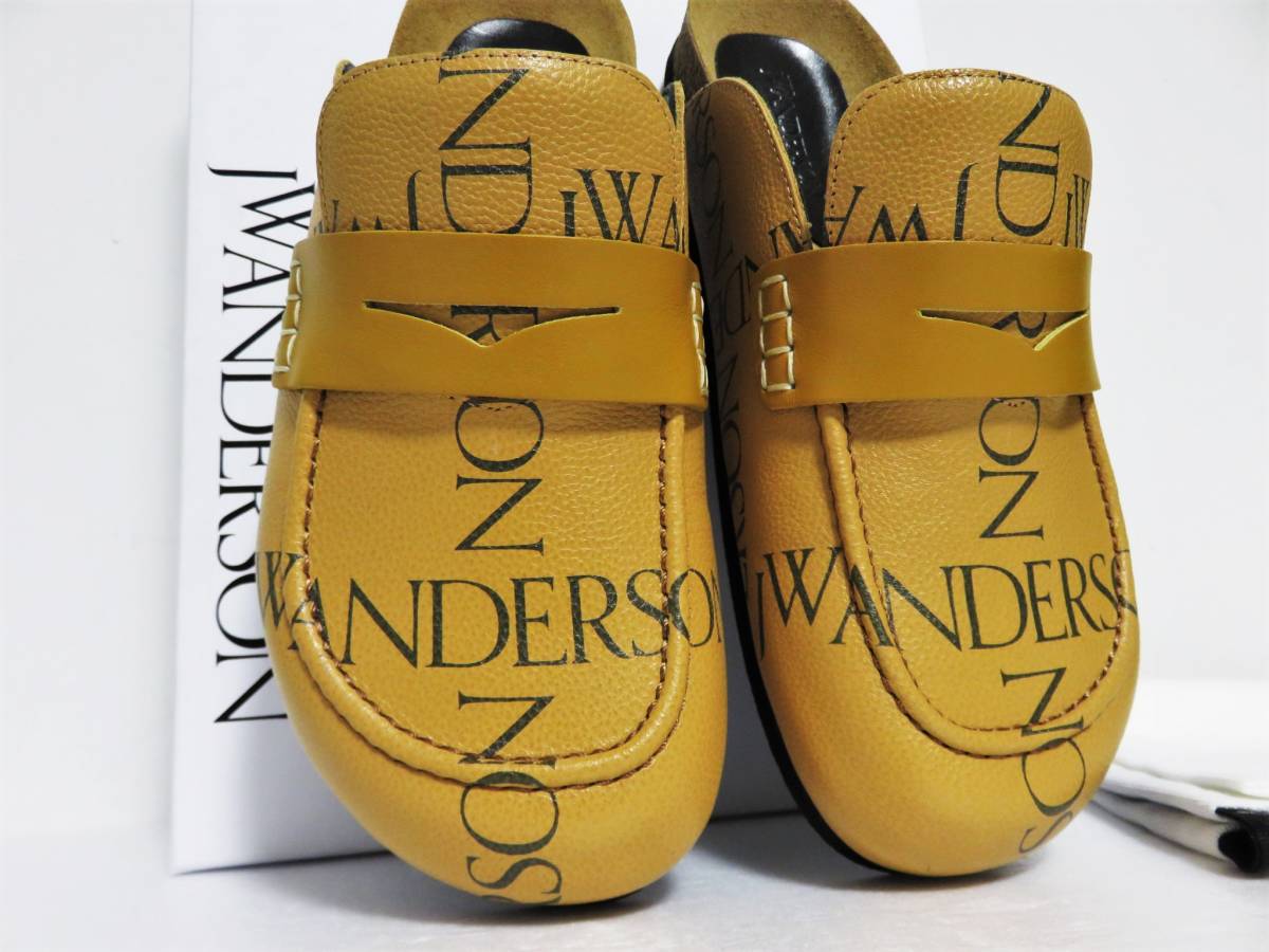 送料無料 定価6.8万 新品 JW ANDERSON Logo Print Mules 38 アンダーソン ミュール サンダル J.W._画像5