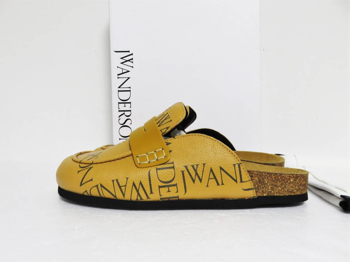 送料無料 定価6.8万 新品 JW ANDERSON Logo Print Mules 38 アンダーソン ミュール サンダル J.W._画像2