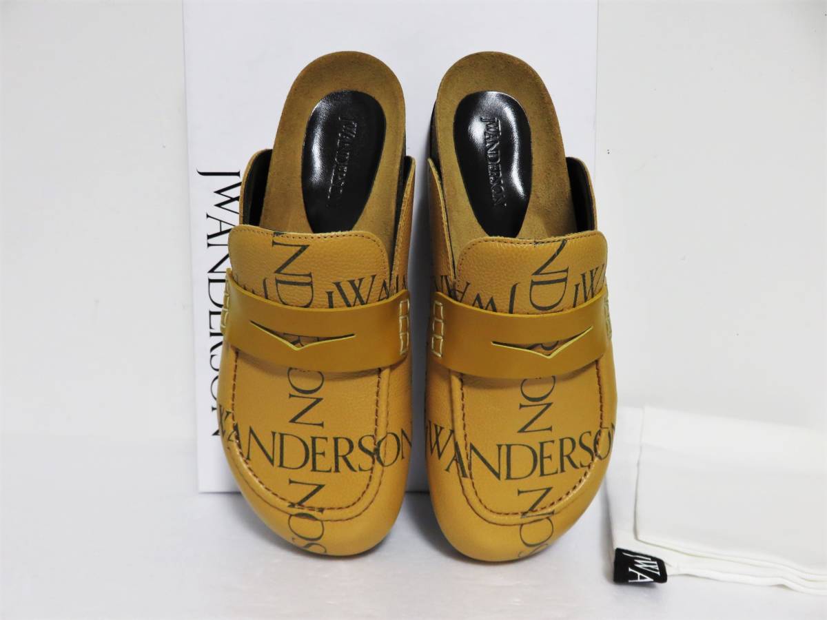 送料無料 定価6.8万 新品 JW ANDERSON Logo Print Mules 38 アンダーソン ミュール サンダル J.W._画像4