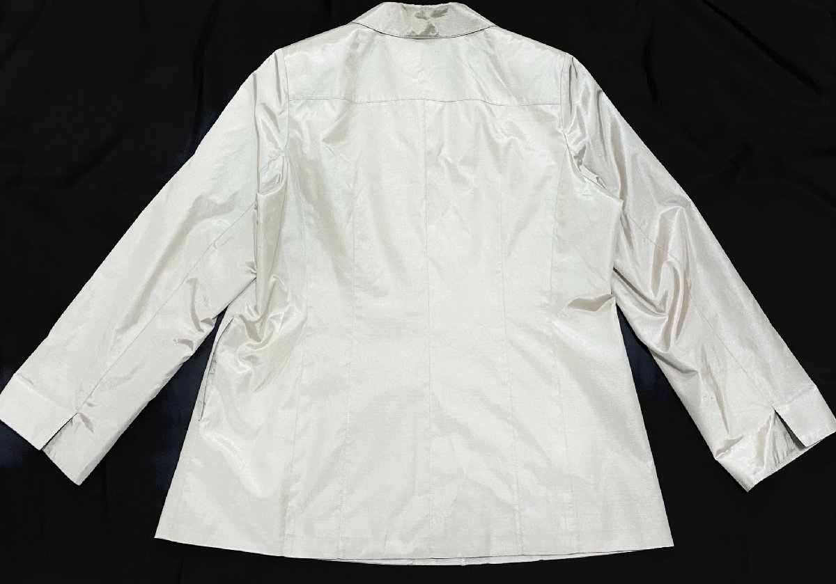 HAUTMONDE オーモンド スプリングコート ジャケット 羽織 ベージュ系 レディース size12 シンプル 上品 上質 オシャレの画像2