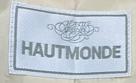 HAUTMONDE オーモンド スプリングコート ジャケット 羽織 ベージュ系 レディース size12 シンプル 上品 上質 オシャレの画像4