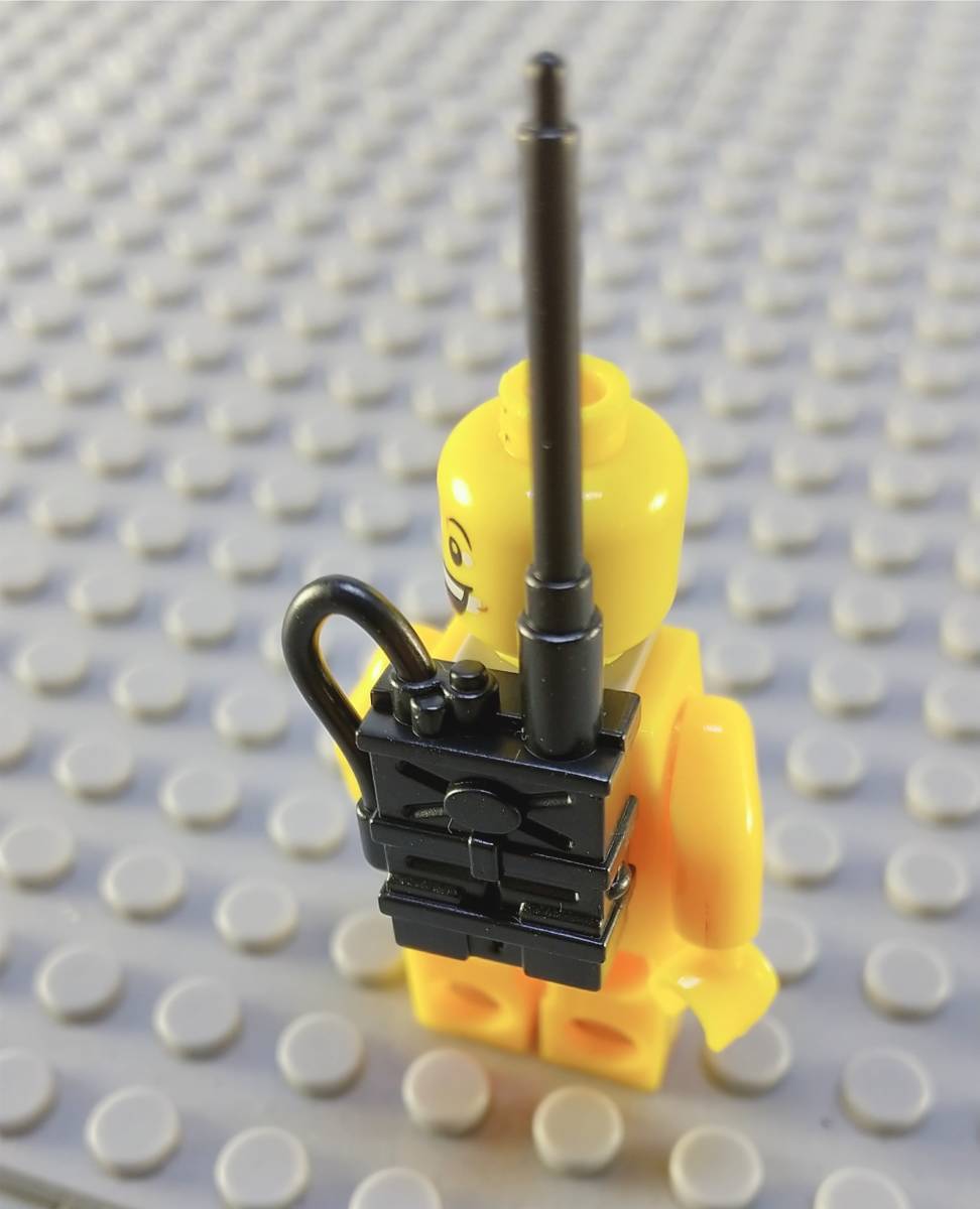 軍用無線機 黒 LEGO互換 匿名配送 レゴ武器 通信兵 ブロック