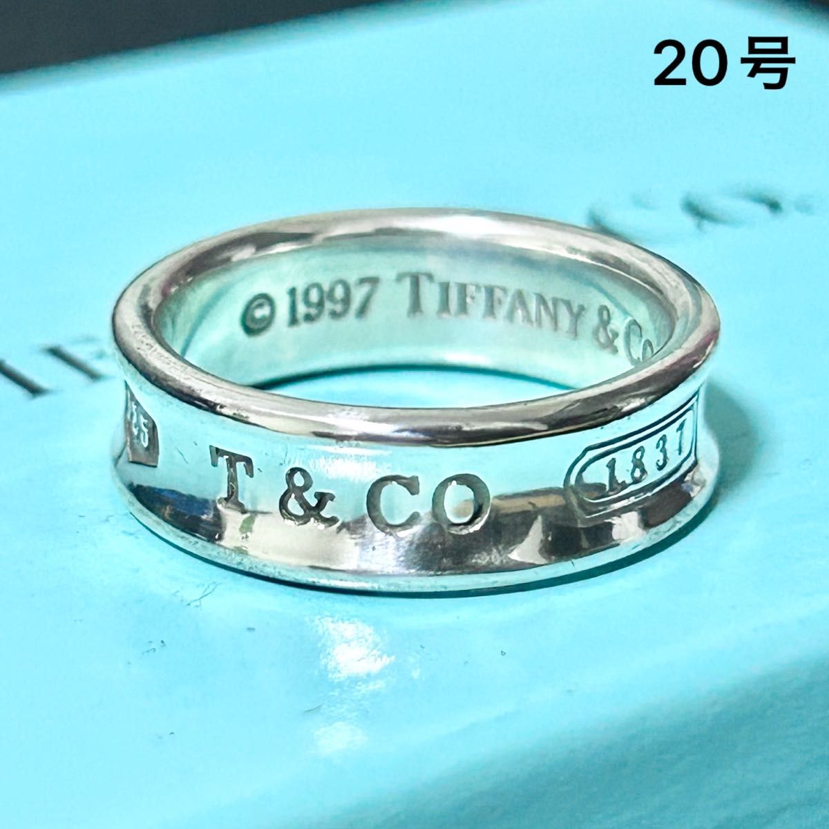 TIFFANY&Co ティファニー ナローリング 20号 指輪 シルバー Tiffany