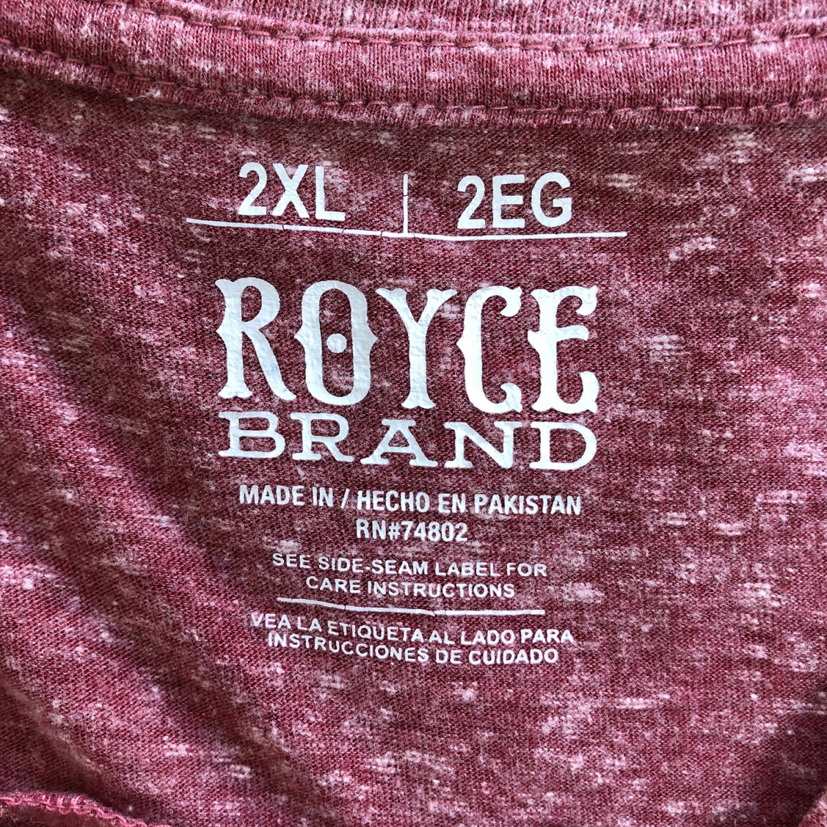 【980円スタート】SA 古着 ROYCE BRAND 半袖 Tシャツ USA プリント レディース2XL 大きいサイズ 古着卸 激安 BA0643_画像5