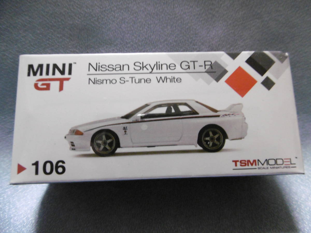 未開封新品 MINI GT 1/64 Nissan Skyline GT-R Nismo S-Tune White 106_画像1