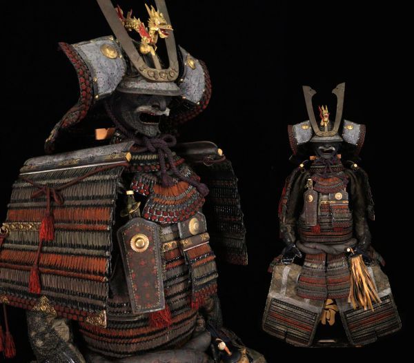 甲冑❗️美品❗️鎧兜❗️星兜❗️二枚胴‼️高級品❗️時代物‼️破格出品‼️送料無料‼️ Yahoo!オークション - 本小札紺糸威鎧 鉄黒漆三十二間大円山厳星