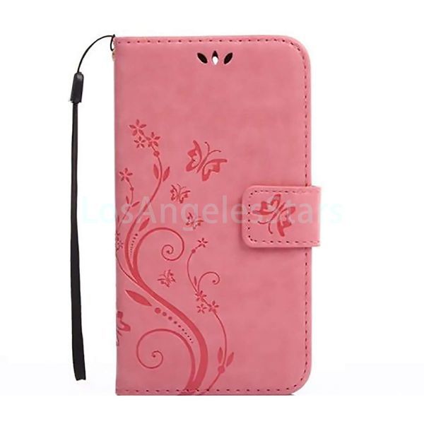 iPhone6s iPhone 6s iPhone 6s I ho n6s case notebook type leather pretty stylish leather free shipping peach color pink floral print notebook popular super-discount 