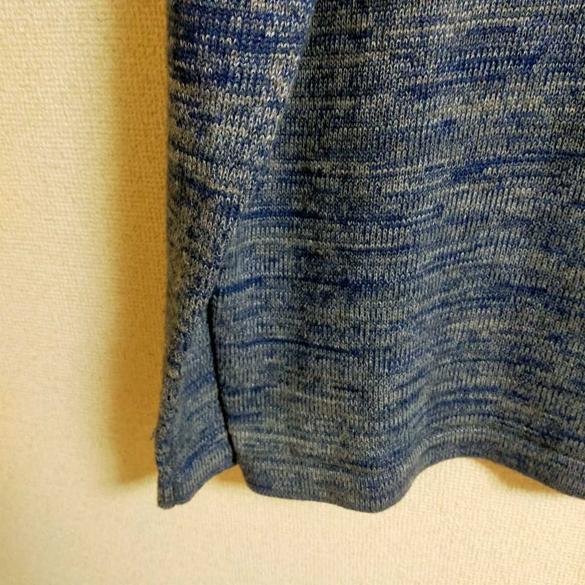 Ron Herman ニット 霜降りカラー 水色 青 シルク コットン Ron Herman ニット 霜降りカラー 水色 青 シルク コットン