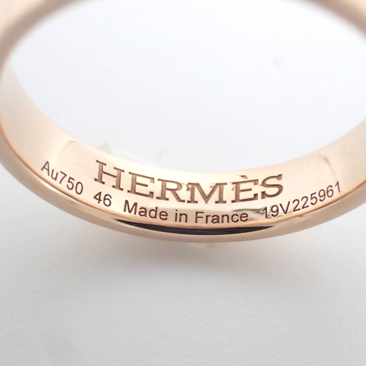 エルメス HERMES K18PG ヘラクレス ダイヤモンド リング 46号 #46 #6 ピンクゴールド - 4