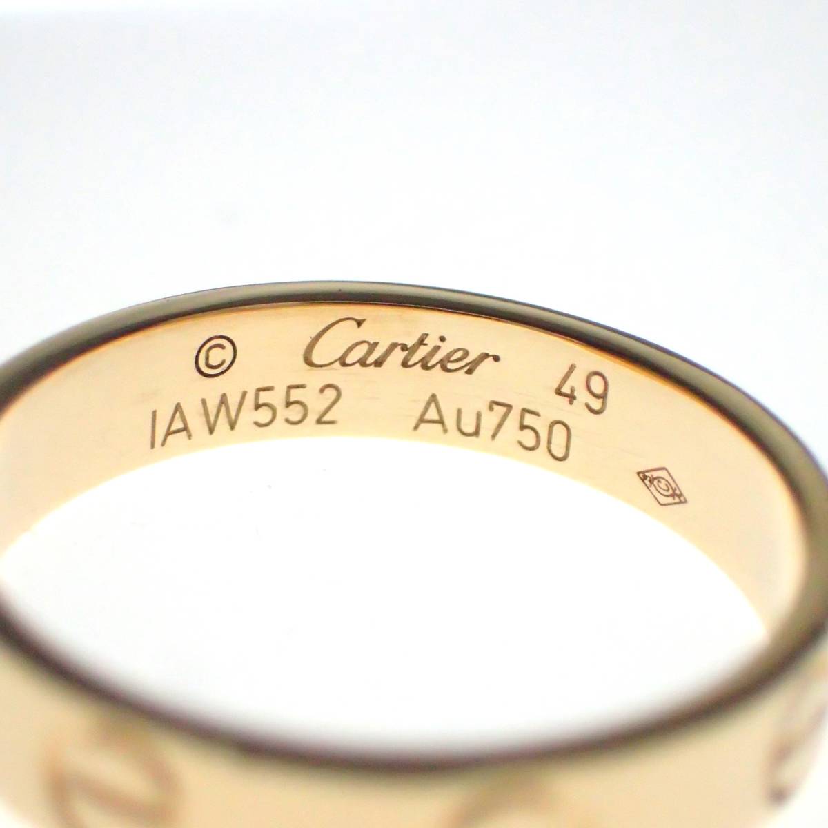 カルティエ Cartier K18YG ミニラブリング 49号 イエローゴールド_画像7